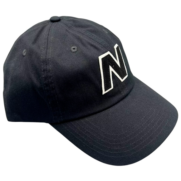 New Balance V990 Block N Curved Brim Snapback Hat Cap LAH21214 Black New - Picture 1 of 16